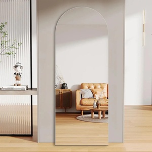 Modern Frameless <b>Wall</b> Mirror Sleek <b>Vinyl</b>-Backed Safety Mirror for DIY Project Ideal Customizable Decor for Living Rooms - Product Image 2
