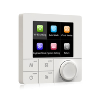 Thermostat de bobine de ventilateur WiFi intelligent FCU 3A Tuya avec écran RS485 Modbus IPS pour les systèmes d'unité de bobine de ventilateur pièce de climatisation
