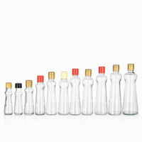 Bouteille à sauce en verre de haute qualité, distributeur d'huile et de vinaigre hermétique incurvé, récipient de rangement de cuisine multi-tailles