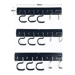 Kit d'organisation d'outils <span class=keywords><strong>de</strong></span> jardinage - Panneau à fentes en métal avec 15 crochets pour les passionnés et les propriétaires - Product Image 4