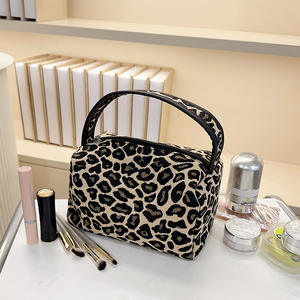 Fashion Leopard Print Large Capacity Makeup Bag 3 Pieces Set <b>Travel</b> Portable Toiletry Multi Function Storage <b>Pouch</b> - Product Image 4