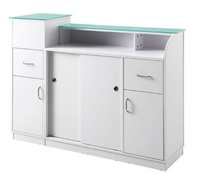 Comptoir moderne de réception de luxe Table de réception pour le coin du salon de beauté