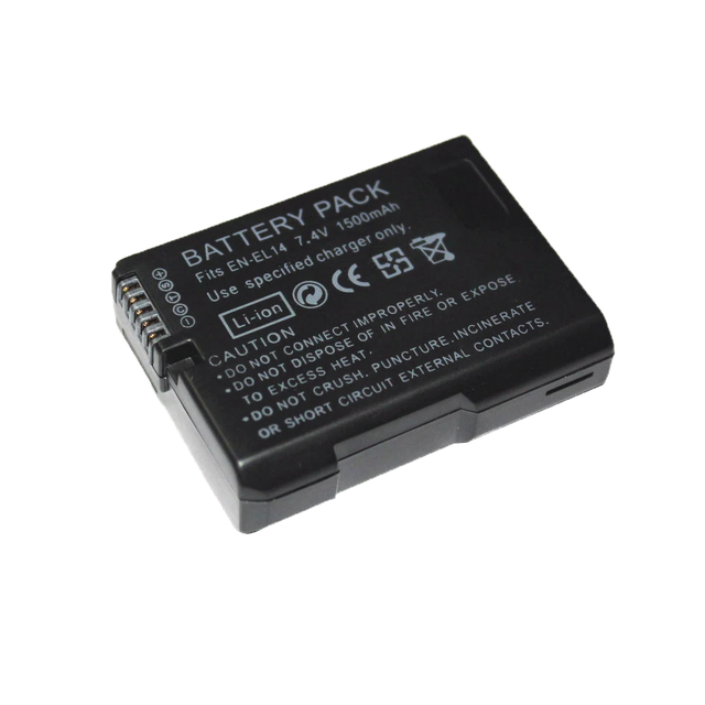 1500mAh Digital Rechargeable Camera Battery for Nikon D5300 D5200 D5100 D3200 D3100 D3300 EN-EL14 EN-EL14A ENEL14 EN EL14-in