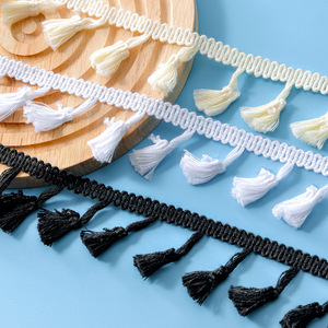 Rebacca <b>Tassel</b> Lace Cotton Silk Decorative Trim For Clothing <b>Curtains</b> Tablecloths - Product Image 3