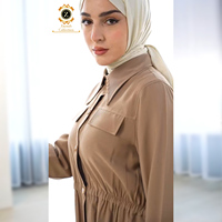 Zaynab Abaya Femmes Robe Musulmane Manches Conception Dubaï Cristaux Maroc Femmes Ouvert Abaya Ensemble Mode Abaya