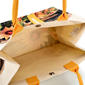 Borse Tote in Tela 3D Ecologiche Personalizzabili, Pre-Lavate con Logo Arabo, Fondo con Corda e Soffietto, Design Personalizzabile, Consegna Rapida - Product Image 4