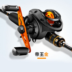 Moulinet de pêche Guangwei en métal, type goutte d'eau, pour lancer à droite, idéal pour la pêche aux leurres. - Product Image 3