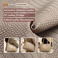 Tissu en cuir PU gaufré 3D effet crocodile de luxe pour ameublement, revêtement de canapé, sacs à main et décoration murale haut de gamme