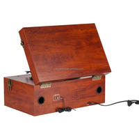 Lecteur de disques vinyles rétro 2026 en gros avec radio AM/FM portable, USB, lecteur CD et haut-parleurs stéréo tout-en-un