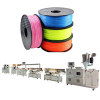 Ligne de production d'extrusion automatique à haute vitesse à vis unique pour filaments PLA/TPU/PETG/PP/Nylon, machine à monofilament et film.