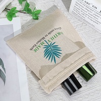 Sac en toile de jute avec cordon de serrage, promotionnel, écologique, logo personnalisé imprimé, pour thé, café, cadeau de Noël, pochette en jute recyclable