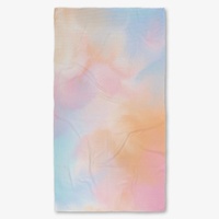 Serviette de bain imprimée en tissu microfibre à motif gaufré, impression numérique par sublimation d'un côté, séchage rapide et absorbante