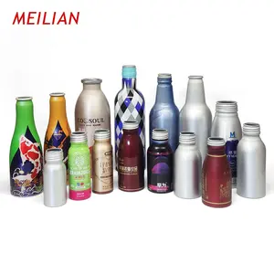 Desain Kustom 200Ml 330Ml 500Ml Botol Bir Aluminium Daur Ulang Food Grade Botol Minuman Aluminium