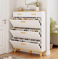 Meuble à chaussures moderne ultra-fin portable, vente directe usine, petite taille, grande capacité, pour entrée d'appartement