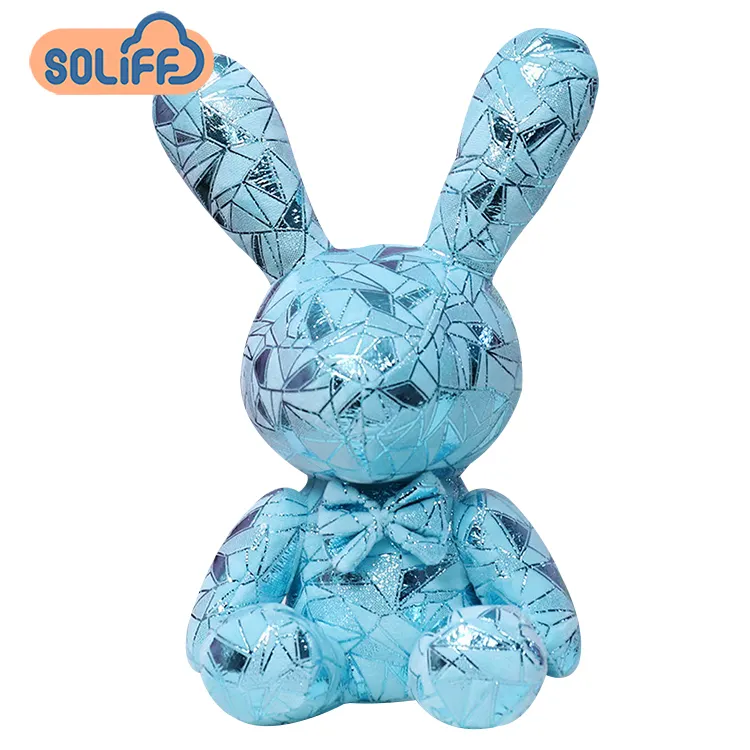 Poupée en peluche lapin et ours, jouet coloré et créatif, style bonbons brillants, mignon, Animal de bonbons, cadeau