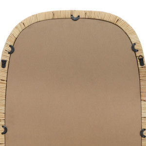 Specchio da Parete Rettangolare Decorativo con Cornice in Legno Naturale, Specchio per Trucco da Toeletta per Camera da Letto, Bagno, Dormitorio - Product Image 6
