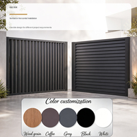Clôture en aluminium à persiennes personnalisables ANCSEM, espacement moderne, clôture de jardin pour l'intimité, pour immeubles de bureaux et villas résidentielles