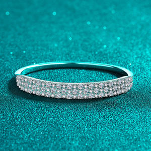 European American Hot Selling <b>Bracelet</b> 925 <b>Sterling</b> <b>Silver</b> <b>Charm</b> <b>Bracelet</b> Simple Design Diamond <b>Bracelet</b> for Women - Product Image 3