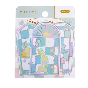 12 Pegatinas por Paquete, Incluye 6 Tipos de Pegatinas Decorativas para Ventanas de Vidrio de Colores, Serie Manual - Product Image 5