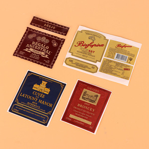 Canned <strong>Wine</strong> Custom Printed <strong>Labels</strong>, Embossed <strong>Wine</strong> Bottle <strong>Labels</strong> - Product Image 1