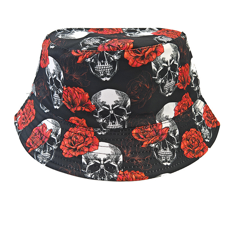 Crâne de fleur noire