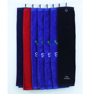 Serviette <span class=keywords><strong>de</strong></span> <span class=keywords><strong>golf</strong></span> en microfibre gaufrée avec logo personnalisé OEM, en coton microfibre avec clip, cadeau <span class=keywords><strong>de</strong></span> <span class=keywords><strong>golf</strong></span> - Product Image 5