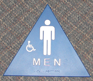 Señalización de Baño Táctil para Discapacitados, Cumple con ADA, Título 24, Estándar de California, Acrílico de 1/<span class=keywords><strong>4</strong></span> de Pulgada, Venta al Por Mayor - Product Image 3