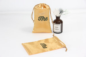 Pochette en satin de soie doux de luxe avec cordon de serrage, sac anti-poussière personnalisé avec logo pour flacon de <span class=keywords><strong>parfum</strong></span>, cadeau de mariage, emballage de rangement cosmétique - Product Image 5