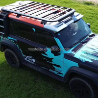 Nouvelle conception en alliage d'aluminium sans perçage, plateforme de porte-bagages de toit longue Mars pour accessoires GWM Tank 300