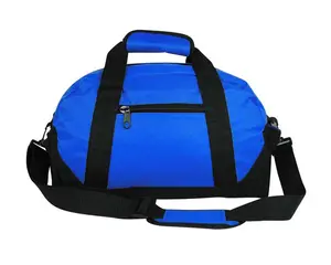 Benutzer definiertes Logo Fitness Sport Gym Schuhe Fach Polyester kleine blaue Reisetasche für Frauen