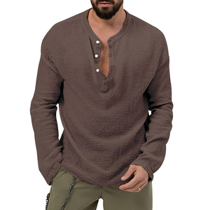 Autumn Men's Casual Sportswear Set Cotton <strong>T</strong> <strong>Shirt</strong> Pants Button Closure <strong>Customizable</strong> Outdoor Loose Lightweight Summer Sports - Product Image 2