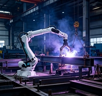 Bras de robot industriel à poignet creux de 6 kg pour soudage et assemblage avec boîte de vitesses et moteur