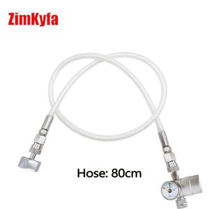 Vannes de régulation de pression pour crème fouettée ZimaKyfa, tuyau de remplissage de gaz NO2 transparent de 80 cm pour accessoires, cartouches N2O 0,95 L, 1500 psi - Product Image 2