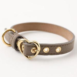 लक्जरी समायोज्य कुत्ते कॉलर ठोस शैली व्यक्तिगत pu और चमड़े के पट्टे के लिए रिवेट सजावट के साथ - Product Image 2
