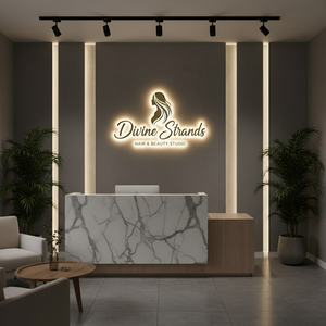 Letrero Luminoso LED de Neón Personalizado, Letrero Acrílico 3D Retroiluminado para Publicidad en Librerías, Montaje en Pared, Resistente al Agua IP65 - Product Image 1
