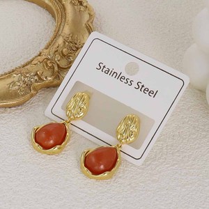 Aretes Pequeños de Acero Inoxidable con <span class=keywords><strong>Perla</strong></span>, Coloridos e Impermeables, al por Mayor, Aretes Geométricos de Acero Inoxidable con Circonita en Forma de Girasol - Product Image 5