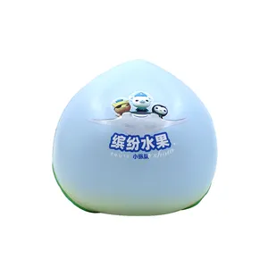 Customized Logo Print The Octonauts PU Foam Peach Squeeze Toys Anti Stress For Kids Adults