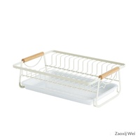 Égouttoir de comptoir en métal sur pied pour vaisselle et bols, étagère de rangement multifonctionnelle pour cuisine