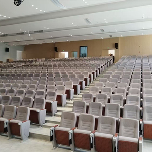 Venta directa de fábrica de la Iglesia escuela hotel tela moderna sillas de Iglesia sillas plegables muebles de Teatro Auditorio - Product Image 1