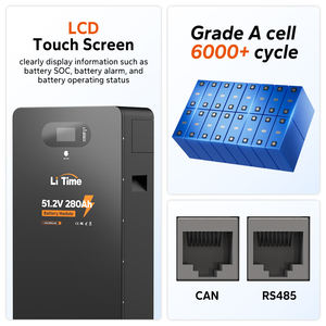 Batería de Almacenamiento de Energía Residencial LiTime de 14.3kWh |   Batería LiFePO4 de 51.2V 280Ah para Sistemas de Almacenamiento de Energía Domésticos (ESS), Conexión en Paralelo hasta 229kWh - Product Image 5