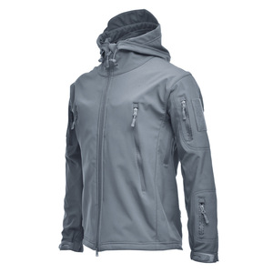แจ็กเก็ตกันน้ำสำหรับกีฬากลางแจ้งเสื้อแจ็คเก็ตหนังฉลามแบบนิ่ม - Product Image 2