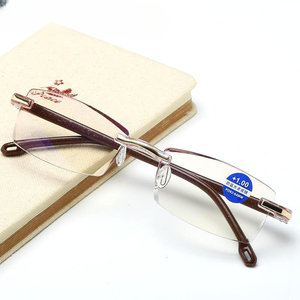 Lunettes de lecture ultralégères sans monture pour hommes et femmes, anti-lumière bleue, avec verres <span class=keywords><strong>dimo</strong></span>-coupés, pour presbytie et usage informatique - Product Image 2