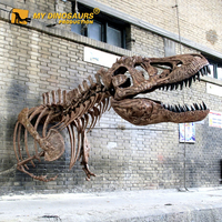 Décoration murale MY DINO DS-159, squelette de T-rex réaliste fait main, demi-corps