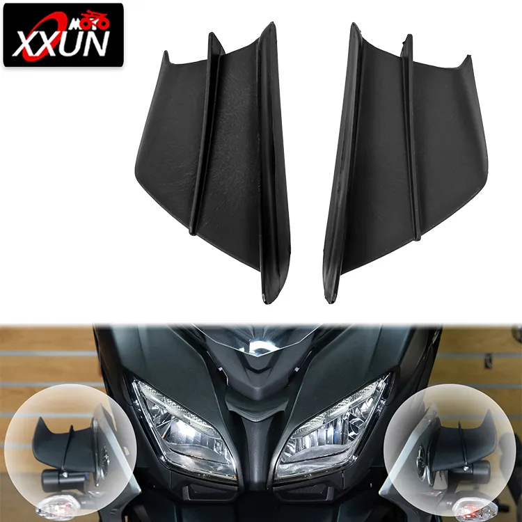 XXUN Motorcycle Parts Winglet Aerodynamic Wing Kit Spoiler Fairing Wind Deflector Universally Fits for Yamaha Ducati Kawasaki