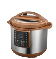 Casserole multifonctionnelle de luxe 12L 1600W, cuiseur à riz électrique à pression et à frire, casserole en acier inoxydable