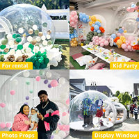 3m 4m 5m Bulle gonflable PVC Globe clair transparent Igloo Dome party Event Wedding with blower Gonflable Bubble tent