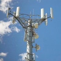 Mât d'antenne télécom monopode de haute qualité pour communication GSM, tour de communication en acier Q235/Q345, hauteur 10-50m, durée de vie 30 ans, produit phare