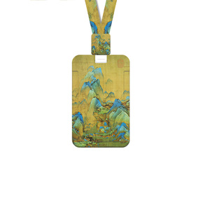 Oil painting <b>ID</b> card retractable neck strap, night card <b>holder</b>, meal card, access card, subway card, student <b>ID</b> lanyard - Product Image 2
