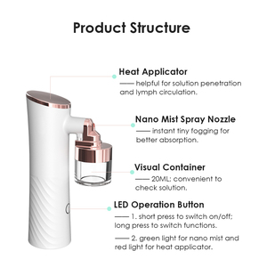 Synogal เครื่องพ่นไอน้ำนาโนแบบพกพาเครื่องพ่นไอน้ำทรงสูงสเปรย์ออกซิเจน - Product Image 6