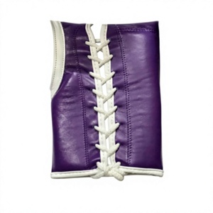 Ensemble de sparring personnalisé en cuir de vachette véritable - Gants de boxe - Protection inguinal - Casque de boxe - Gants de boxe personnalisés Winning - Violet - Product Image 6